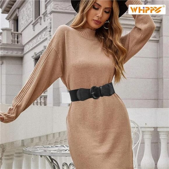 Womens Wide Elastic Waist Belt Vintage Stretch Stretchy Waistband Dress 3 Pack main image 7